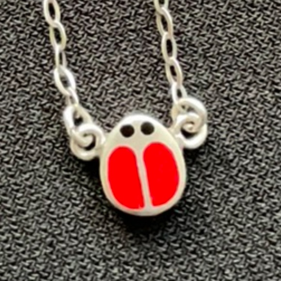 🇮🇹 Silver Children’s Necklace With Red Ladybug - Picture 9 of 16
